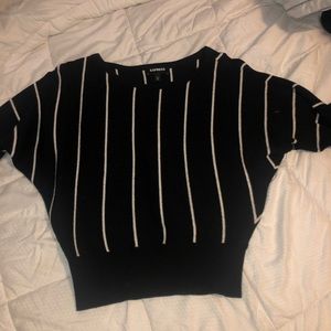 black & white express sweater